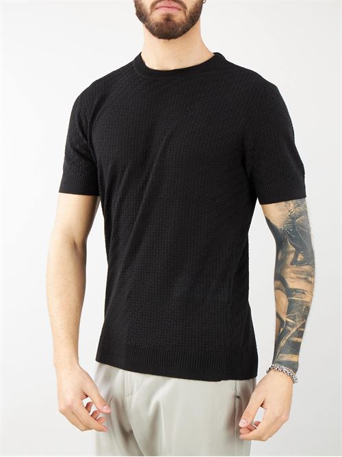 ASV wool and lyocell blend sweater with plain and purl stockinette stitch Emporio Armani EMPORIO ARMANI |  | 3D1MY21MF2Z999